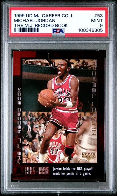 1999 Upper Deck Mj Career Collection Michael Jordan #53 (The M.j. Record Book) Mint 9 front