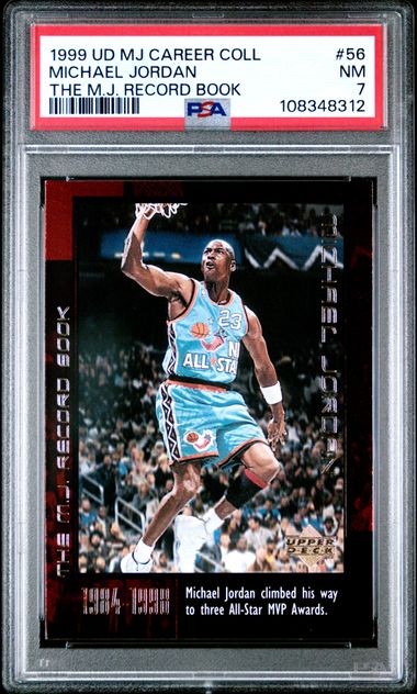 1999 Upper Deck Mj Career Collection Michael Jordan #56 (The M.j. Record Book) Nm 7 front