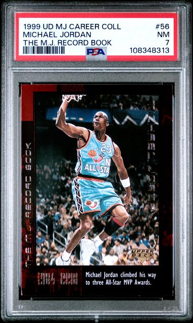 1999 Upper Deck Mj Career Collection Michael Jordan #56 (The M.j. Record Book) Nm 7 front