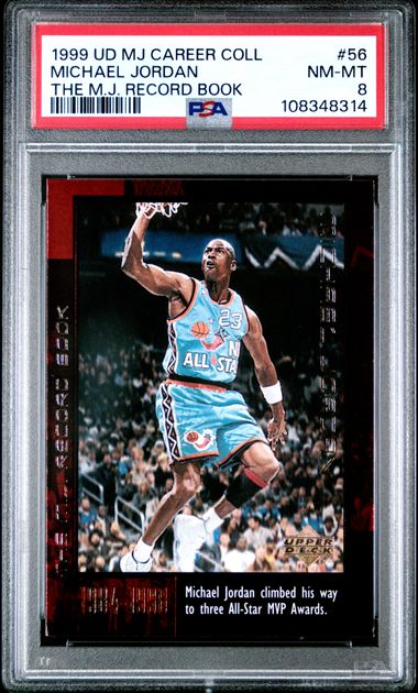 1999 Upper Deck Mj Career Collection Michael Jordan #56 (The M.j. Record Book) Nm-Mt 8 front