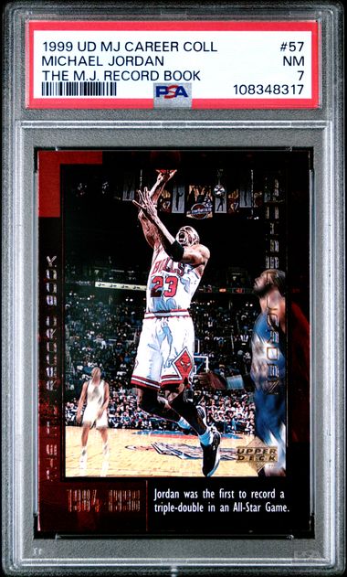 1999 Upper Deck Mj Career Collection Michael Jordan #57 (The M.j. Record Book) Nm 7 front