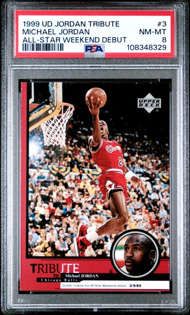 1999 Upper Deck Jordan Tribute Michael Jordan #3 (All-Star Weekend Debut) Nm-Mt 8 front