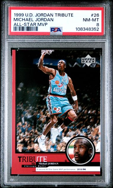 1999 Upper Deck Jordan Tribute Michael Jordan #26 (All-Star Mvp) Nm-Mt 8 front