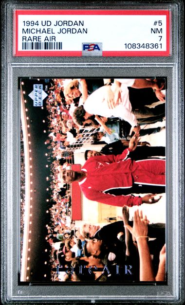 1994 Upper Deck Mj Rare Air Michael Jordan #5 (Rare Air) Nm 7 front