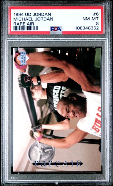 1994 Upper Deck Mj Rare Air Michael Jordan #6 (Rare Air) Nm-Mt 8 front