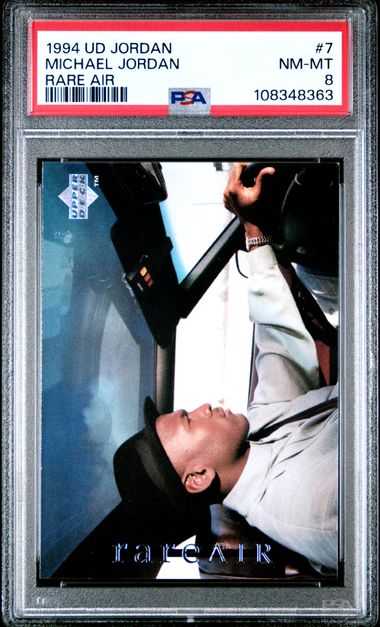 1994 Upper Deck Mj Rare Air Michael Jordan #7 (Rare Air) Nm-Mt 8 front