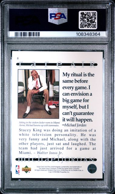 1994 Upper Deck Mj Rare Air Michael Jordan #8 (Rare Air) Nm 7 back