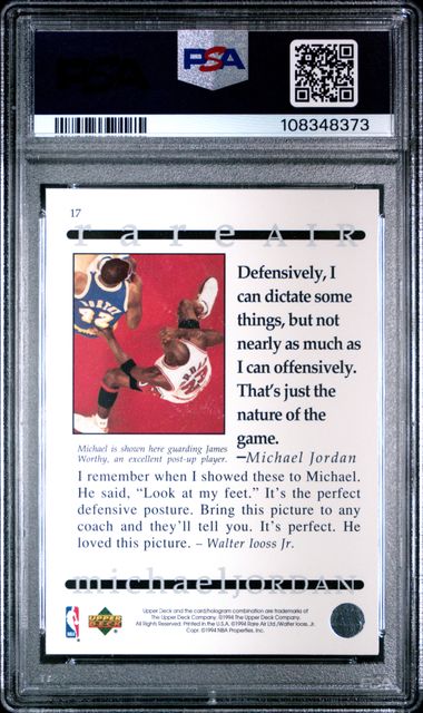 1994 Upper Deck Mj Rare Air Michael Jordan #17 (Rare Air) Nm 7 back