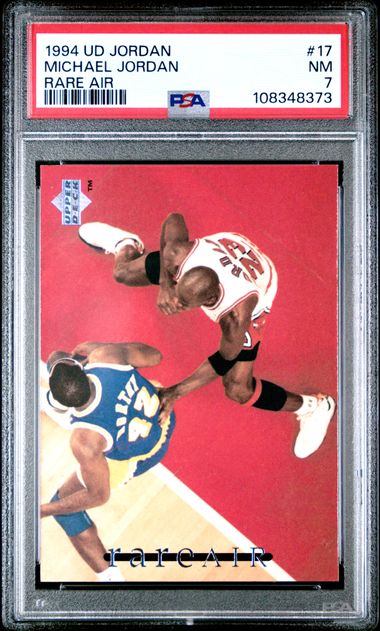 1994 Upper Deck Mj Rare Air Michael Jordan #17 (Rare Air) Nm 7 front