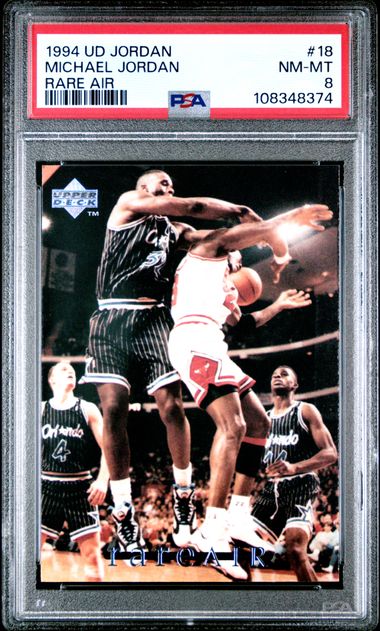 1994 Upper Deck Mj Rare Air Michael Jordan #18 (Rare Air) Nm-Mt 8 front