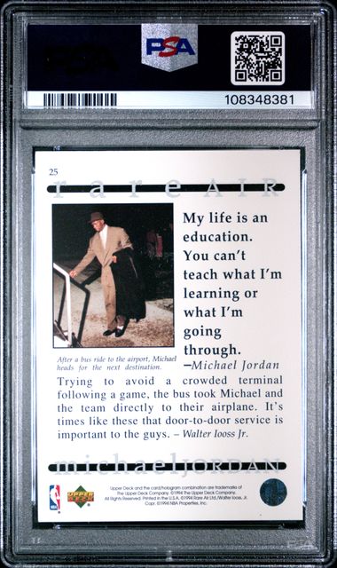 1994 Upper Deck Mj Rare Air Michael Jordan #25 (Rare Air) Nm 7 back