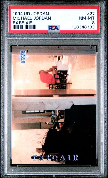 1994 Upper Deck Mj Rare Air Michael Jordan #27 (Rare Air) Nm-Mt 8 front