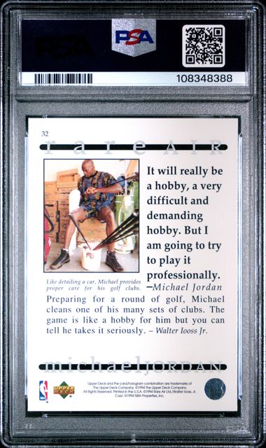 1994 Upper Deck Mj Rare Air Michael Jordan #32 (Rare Air) Nm 7 back