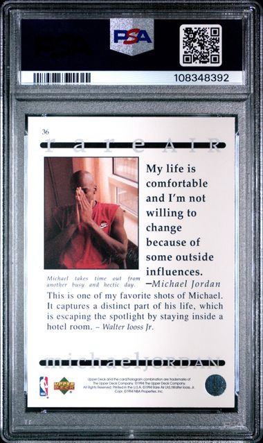 1994 Upper Deck Mj Rare Air Michael Jordan #36 (Rare Air) Mint 9 back