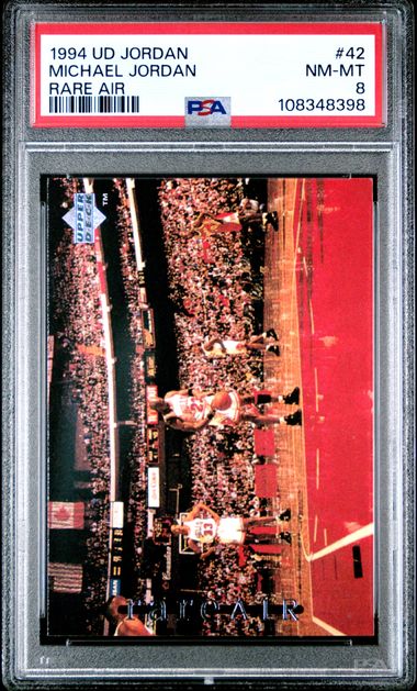 1994 Upper Deck Mj Rare Air Michael Jordan #42 (Rare Air) Nm-Mt 8 front