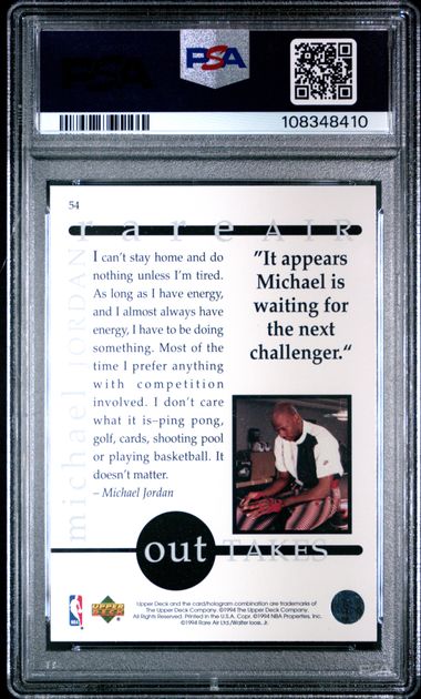 1994 Upper Deck Mj Rare Air Michael Jordan #54 (Rare Air) Mint 9 back