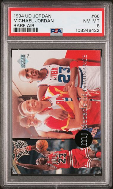 1994 Upper Deck Mj Rare Air Michael Jordan #66 (Rare Air) Nm-Mt 8 front