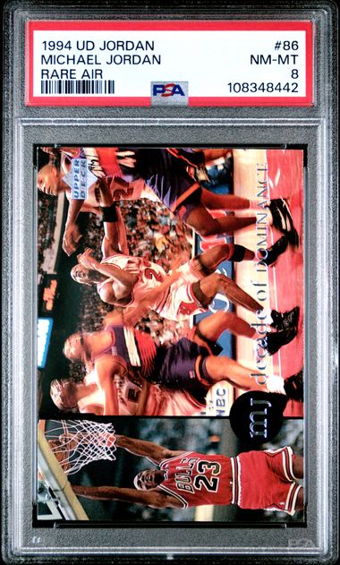 1994 Upper Deck Mj Rare Air Michael Jordan #86 (Rare Air) Nm-Mt 8 front