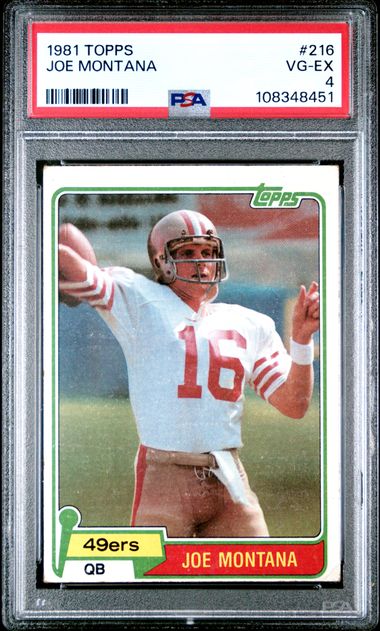 1981 Topps Joe Montana #216 Vg-Ex 4 front