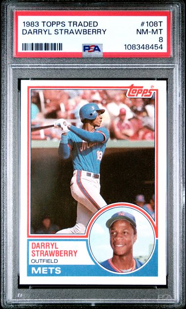 1983 Topps Traded Darryl Strawberry #108T Nm-Mt 8 front