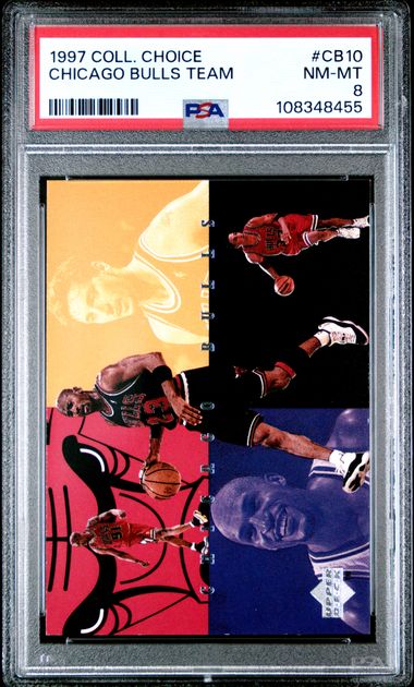 1997 Collector's Choice Chicago Bulls Chicago Bulls Team #Cb10 Nm-Mt 8 front