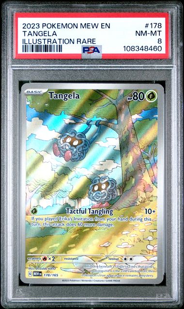 2023 Pokemon Mew En-151 Tangela #178 (Illustration Rare) Nm-Mt 8 front