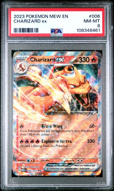 2023 Pokemon Mew En-151 Charizard Ex #006 Nm-Mt 8 front