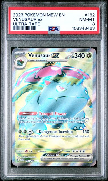 2023 Pokemon Mew En-151 Venusaur Ex #182 (Ultra Rare) Nm-Mt 8 front