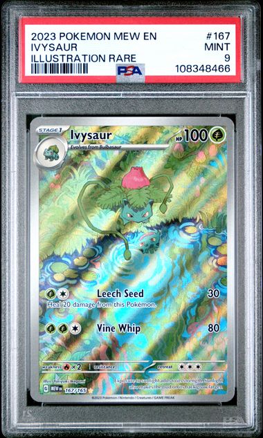 2023 Pokemon Mew En-151 Ivysaur #167 (Illustration Rare) Mint 9 front