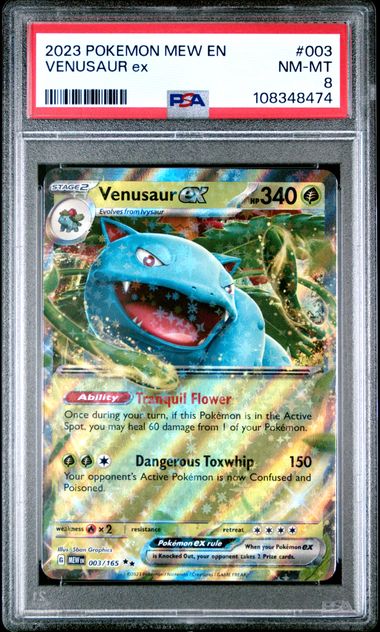 2023 Pokemon Mew En-151 Venusaur Ex #003 Nm-Mt 8 front