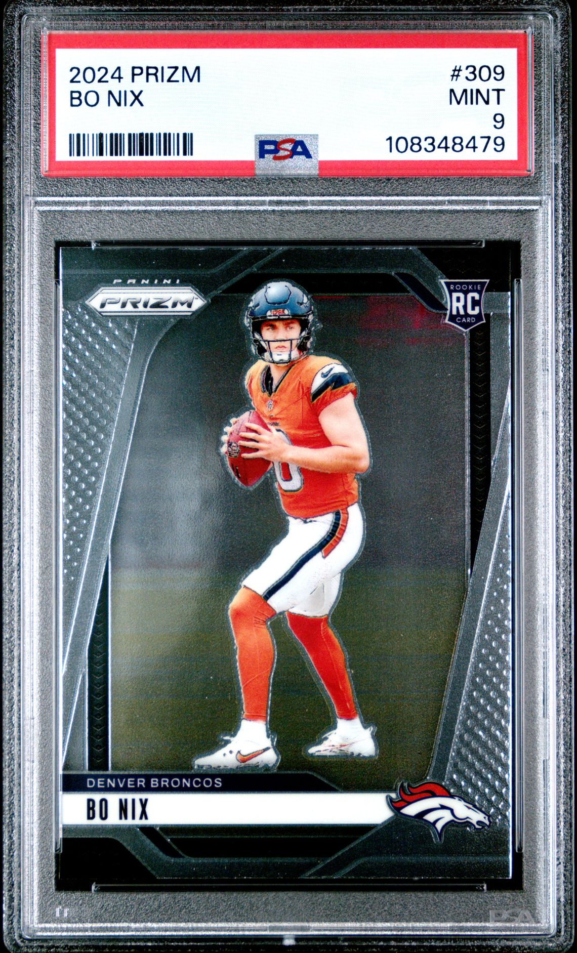 2024 Panini Prizm Bo Nix #309 Mint 9 front