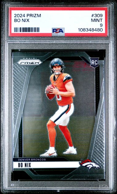 2024 Panini Prizm Bo Nix #309 Mint 9 front