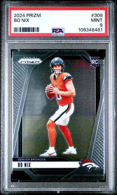 2024 Panini Prizm Bo Nix #309 Mint 9 front