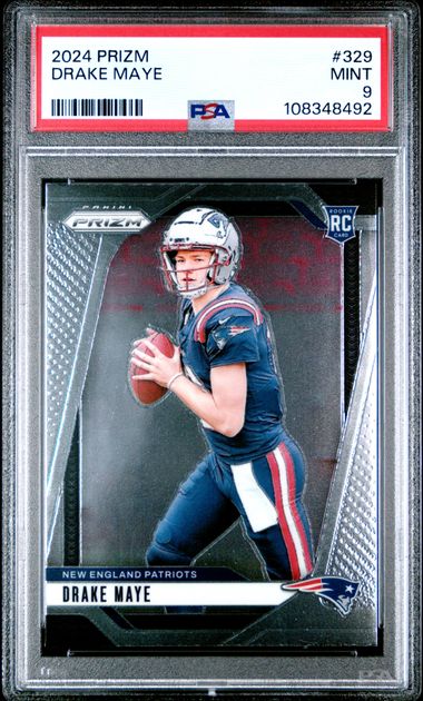 2024 Panini Prizm Drake Maye #329 Mint 9 front
