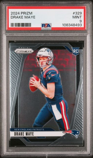 2024 Panini Prizm Drake Maye #329 Mint 9 front