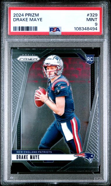 2024 Panini Prizm Drake Maye #329 Mint 9 front