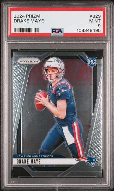 2024 Panini Prizm Drake Maye #329 Mint 9 front