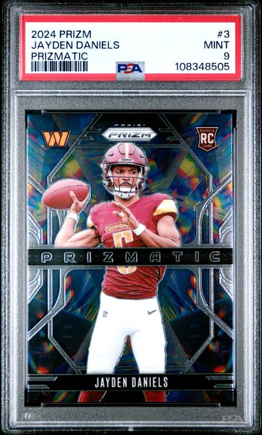 2024 Panini Prizm Prizmatic Jayden Daniels #3 Mint 9 front