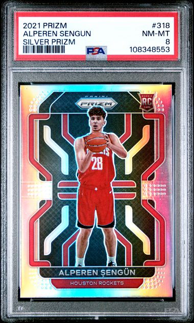2021 Panini Prizm Alperen Sengun #318 (Silver Prizm) Nm-Mt 8 front