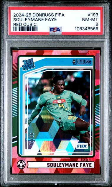 2024-25 Panini Donruss Fifa Souleymane Faye #193 (Red Cubic) Nm-Mt 8 front