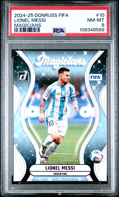 2024-25 Panini Donruss Fifa Magicians Lionel Messi #10 Nm-Mt 8 front