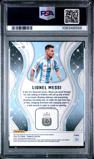 2024-25 Panini Donruss Fifa Magicians Lionel Messi #10 Nm-Mt 8 back
