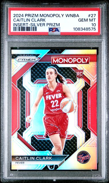 2024 Panini Prizm Monopoly Wnba Insert Caitlin Clark #27 (Insert-Silver Prizm) Gem Mt 10 front