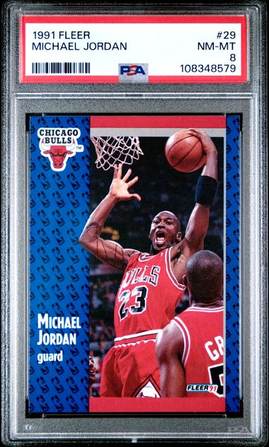 1991 Fleer Michael Jordan #29 Nm-Mt 8 front