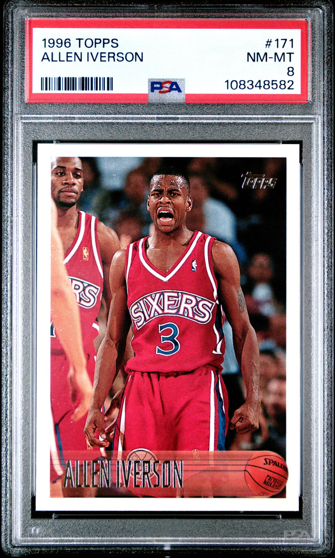 1996 Topps Allen Iverson #171 Nm-Mt 8 front