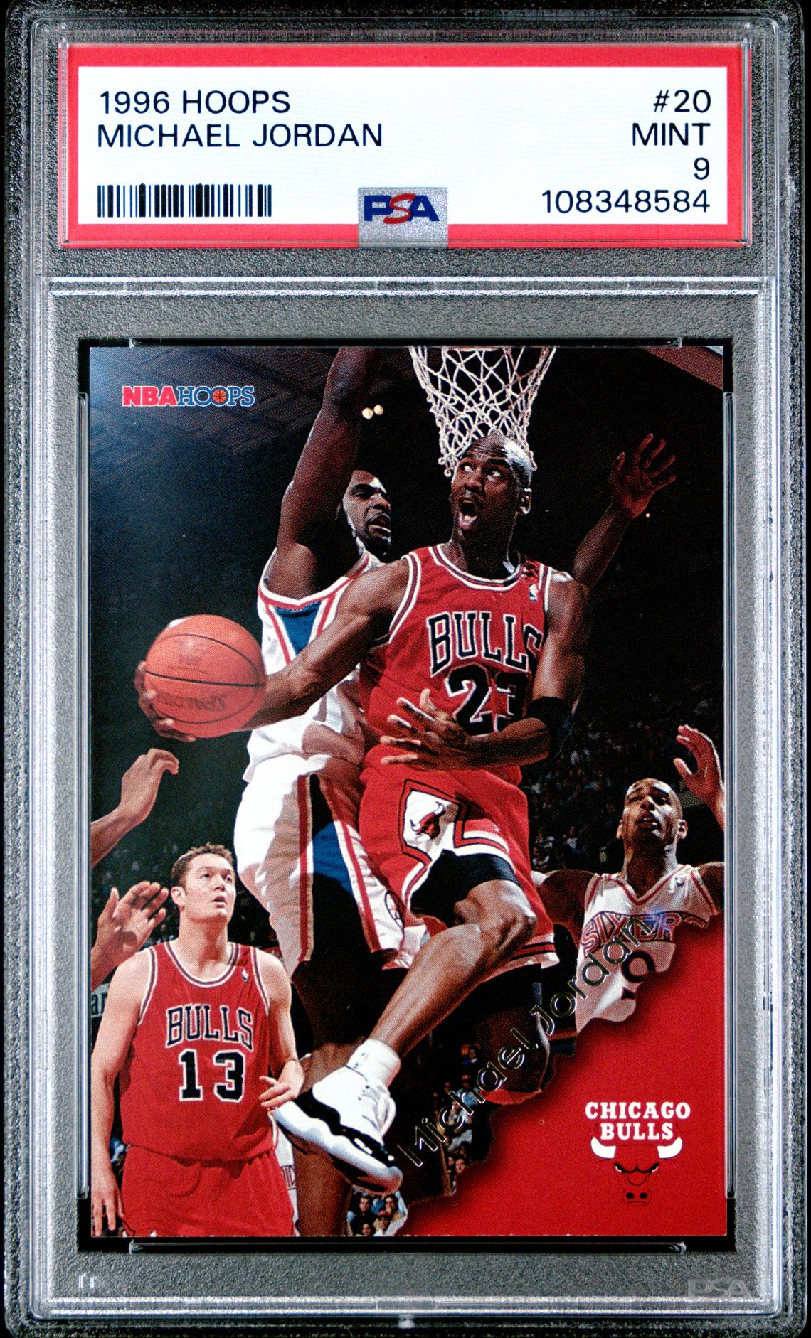 1996 Hoops Michael Jordan #20 Mint 9 front