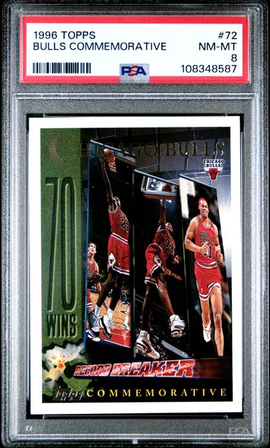 1996 Topps Bulls Commemorative #72 Nm-Mt 8 front