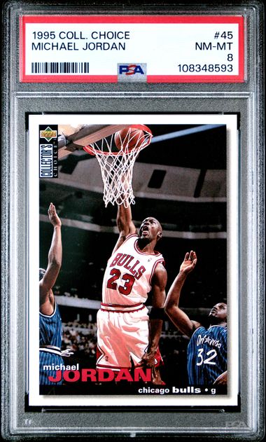 1995 Collector's Choice Michael Jordan #45 Nm-Mt 8 front