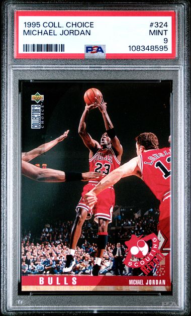 1995 Collector's Choice Michael Jordan #324 Mint 9 front