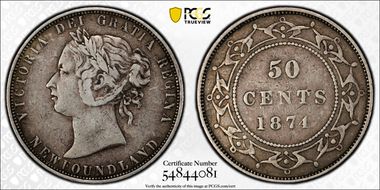 1874 50C VF30